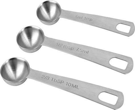 Amazon.com: 3pcs Stainless Steel Measuring Spoon, Coffee Scoop ...