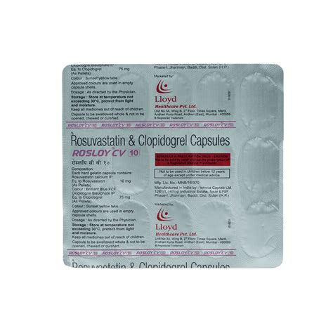 Rosloy CV 10/75 Capsule | Uses, Side Effects, Price | Apollo Pharmacy