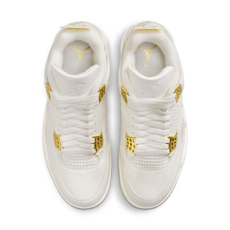 Women's Air Jordan 4 'White & Gold' (AQ9129-170) Release Date. Nike SNKRS