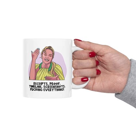 Receipts Proof Timeline Screenshots Everything RHOSLC Mug - Heather Gay ...