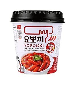 Yopokki Korean Instant Hot & Spicy Topokki Cup Rice Cake 120g X 6 Pack ...