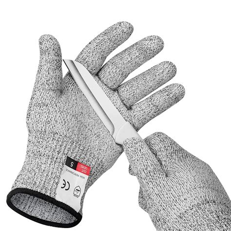 Cut Resistant Gloves, Food Grade Safety Gloves Kitchen Anti Cut Gloves ...