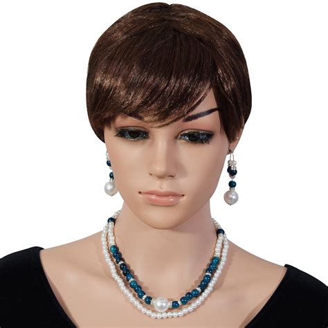 Blue & White Beads Designer Necklace Set | Fashionvalley