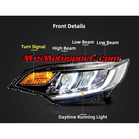 MXS3525 Honda Jazz LED DRL Headlights 2014+