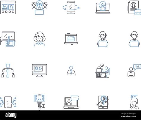 Bookkeeping Account line icons collection. Ledger, Balance, Journal ...