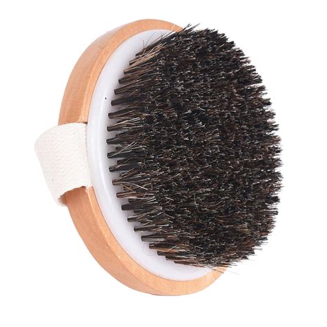 Dry Skin Body Brush Improves Skin's Health and Beauty Natural Bristle ...