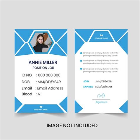 Image result for Sample ID Card Template
