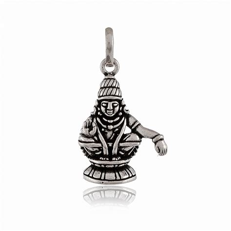 "Lord Swami Ayyapan Pendant Locket in Silver - Divine Elegance and ...