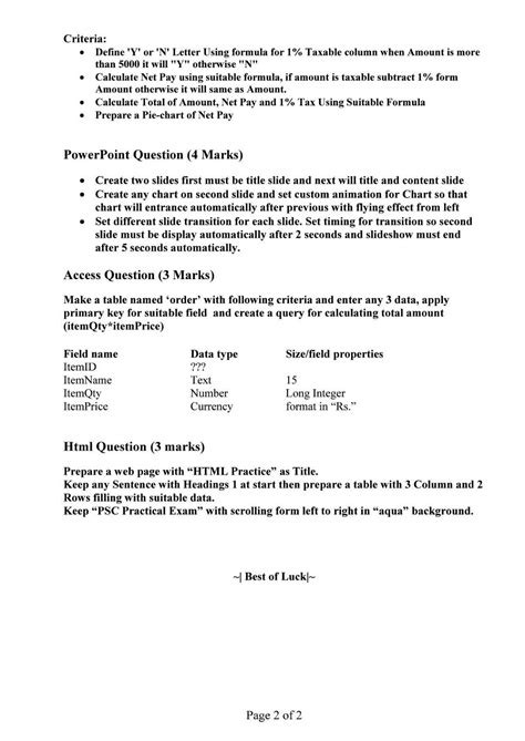 Computer Practical Question Paper 的图像结果