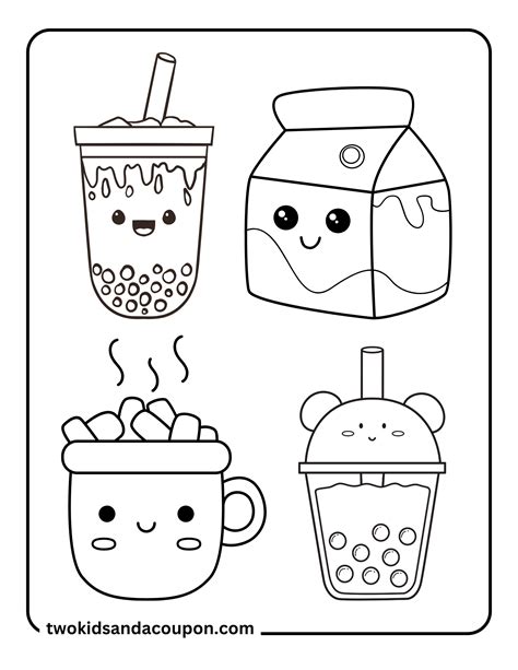 Kawaii Cute Coloring Pages