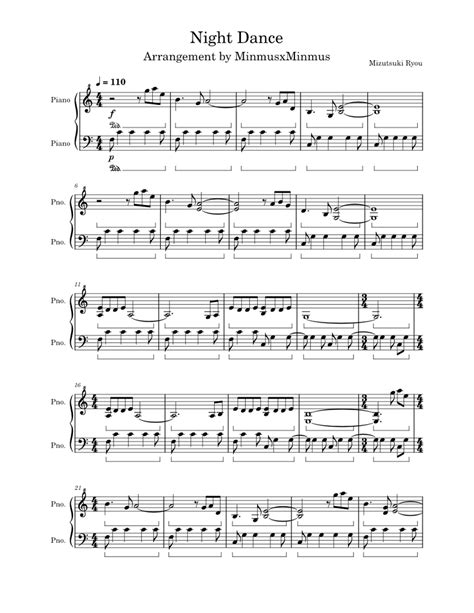 Night Dance Sheet music for Piano (Solo) | Musescore.com
