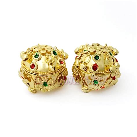 Religious Kumkum Container set of 2 | Buy online @ Om Pooja Shop