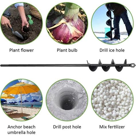 Garden Spiral Drill Head