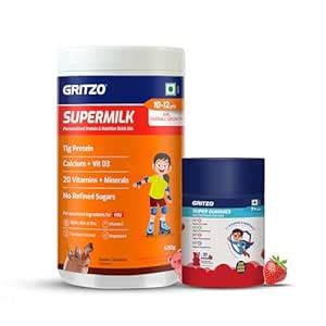 Buy Gritzo SuperMilk Overall Growth (10-12y Girls) (Double Chocolate ...