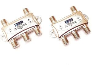 ERHIndia (Pack of 2) DiSEqC Switch 4 in 1 Out Used with Satellite LNB 4 ...