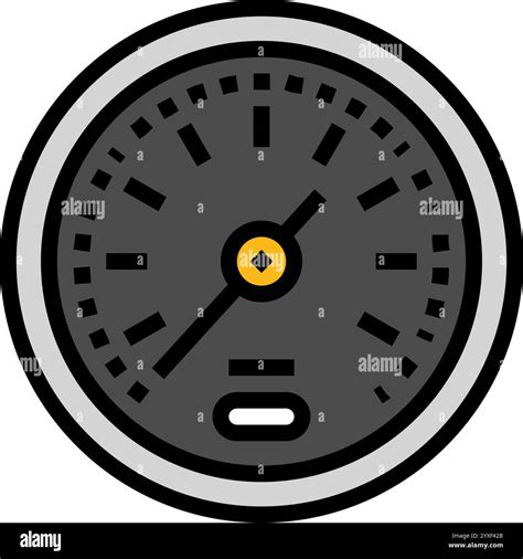 fuel pressure gauge color icon vector illustration Stock Vector Image ...