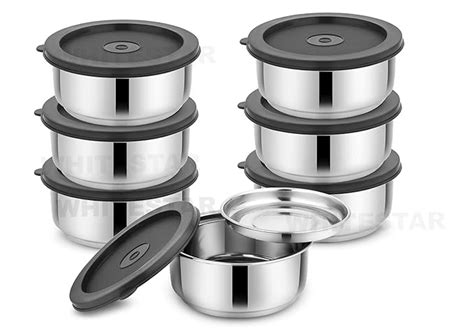 Buy WHITESTAR Premium Grade Insulated Lunch Box Containers Set Of 7 Pcs ...