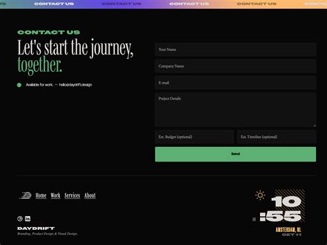 HTML Footer. Contact Code Example 的图像结果