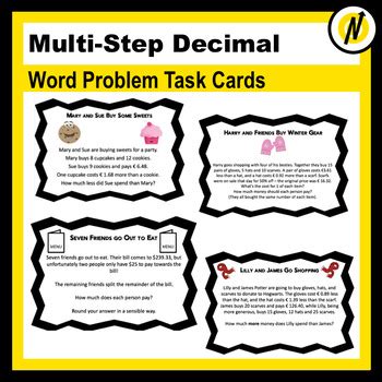 Multi-Step Decimal Word Problems 的图像结果