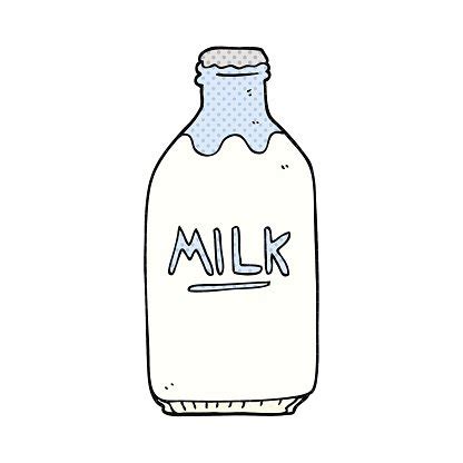 Cartoon Milk Bottle Stock Clipart | Royalty-Free | FreeImages