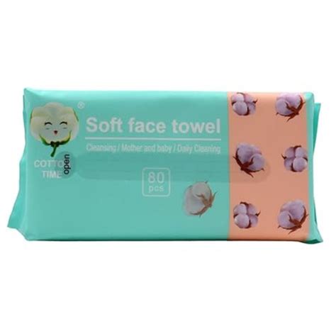 Soft Portable Face Towel Organic Natural Dry Wipes For Daily Cleansing