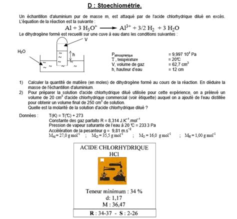 Stoechiometrie Calcul 的图像结果