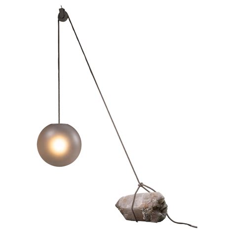 Beacon of Light Unique Smoky Quartz D50 Glass Sculptural Pendant Floor ...