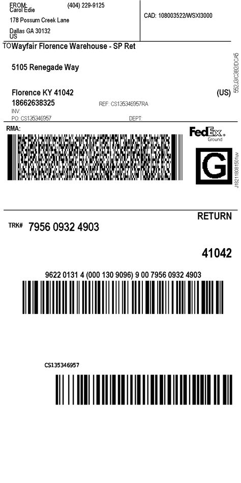 Image result for Amazon Return Label Print
