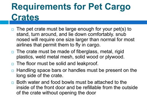 Live animals regulations | PPTX
