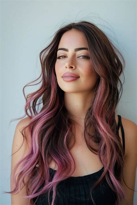 33 Pink Balayage on Brunette Hairstyle Ideas That Are Perfectly Pretty ...