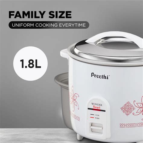 Buy Preethi 1.8 Litre Electric Rice Cooker Online