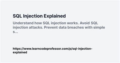 SQL Injection Explained 的图像结果