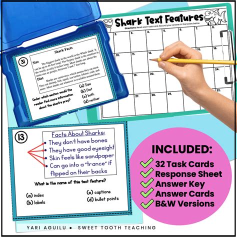 Image result for Text Features Task Cards