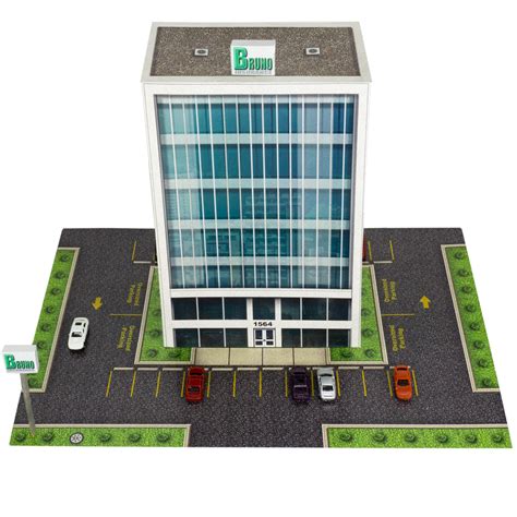 Z Scale Building Kit 1/220 Scale Office Building, Fits Micro-trains, Marklin | eBay - Z Scale Buildings