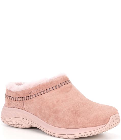 Merrell Women's Encore Ice 5 Waterproof Suede Fur Lined Clogs | Dillard's
