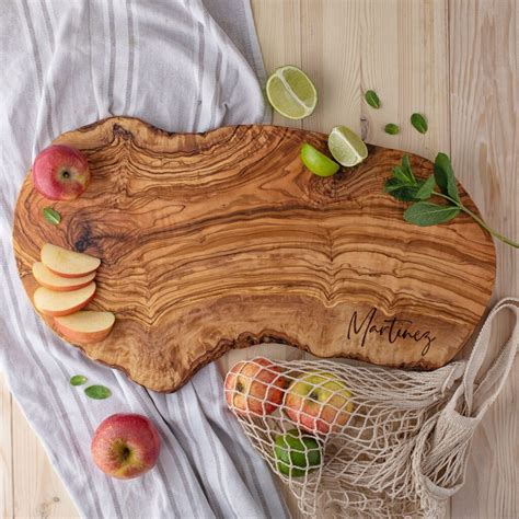 Olive Wood Live Edge Charcuterie Board - Forest Decor