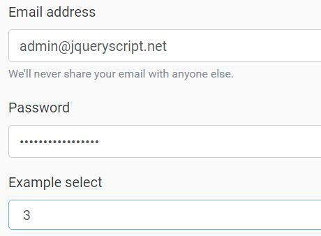 Save And Restore Form Values With jQuery - savy.js | jQuery Plugin