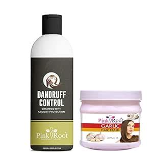Buy Pink Root Dandruff Control Shampoo With Garlic Hair Mask 200gm ...