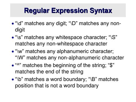 Image result for Regular Expressions Syntax