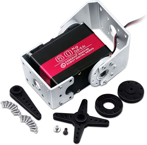 ANNIMOS 60KG Robot Steering Servo Motor High Torque Stainless Steel ...