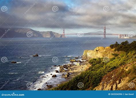 Mile Rock Beach, Lands End Lookout and the Golden Gate Bridge at San ...