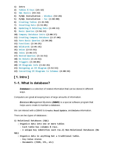 Image result for SQL Course PDF