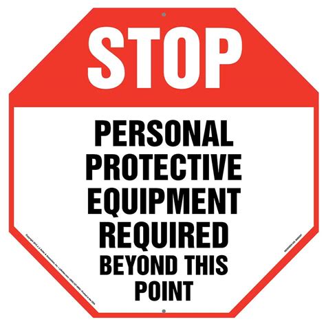 Buy Stop: Personal Protective Equipment Required Sign - J. J. Keller ...