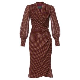 Lorna Dress claret - Dresses by Lena Hoschek