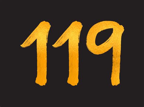 119 Number logo vector illustration, 119 Years Anniversary Celebration ...