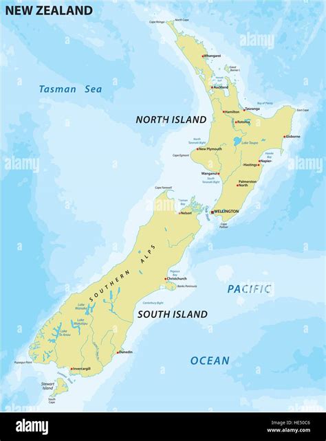 New zealand map hi-res stock photography and images - Alamy - map of new zealand