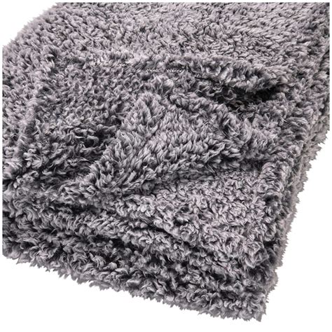 Mainstay Lightweight Grey Sherpa Throw 50 in x 60 in : Amazon.in: Home ...