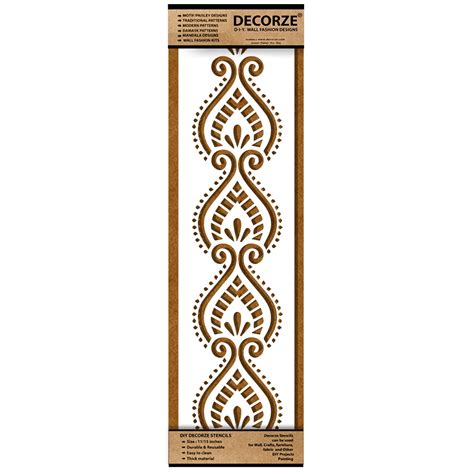 DECORZE Painting Stencils | Wall Stencils for Home| Living Room ...