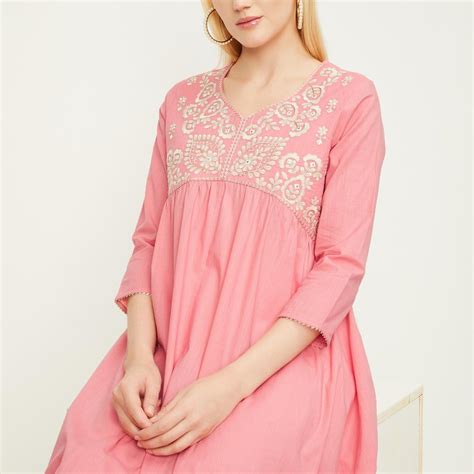 Buy Women Embroidered A-line Kurta Online at just Rs. 899.0 ...