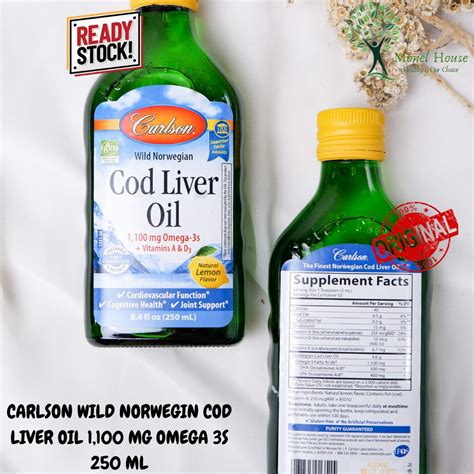 Jual [READY STOCK] CARLSON COD LIVER OIL 1.000 MG 250 ML | Shopee Indonesia